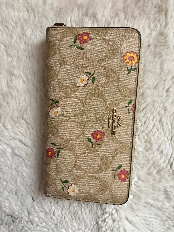 Coach floral signature purse