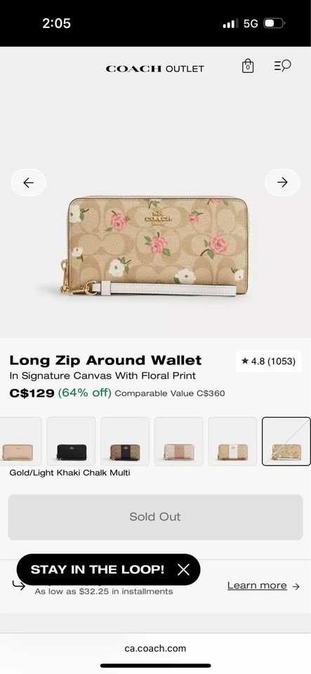 Coach floral signature purse - photo 3