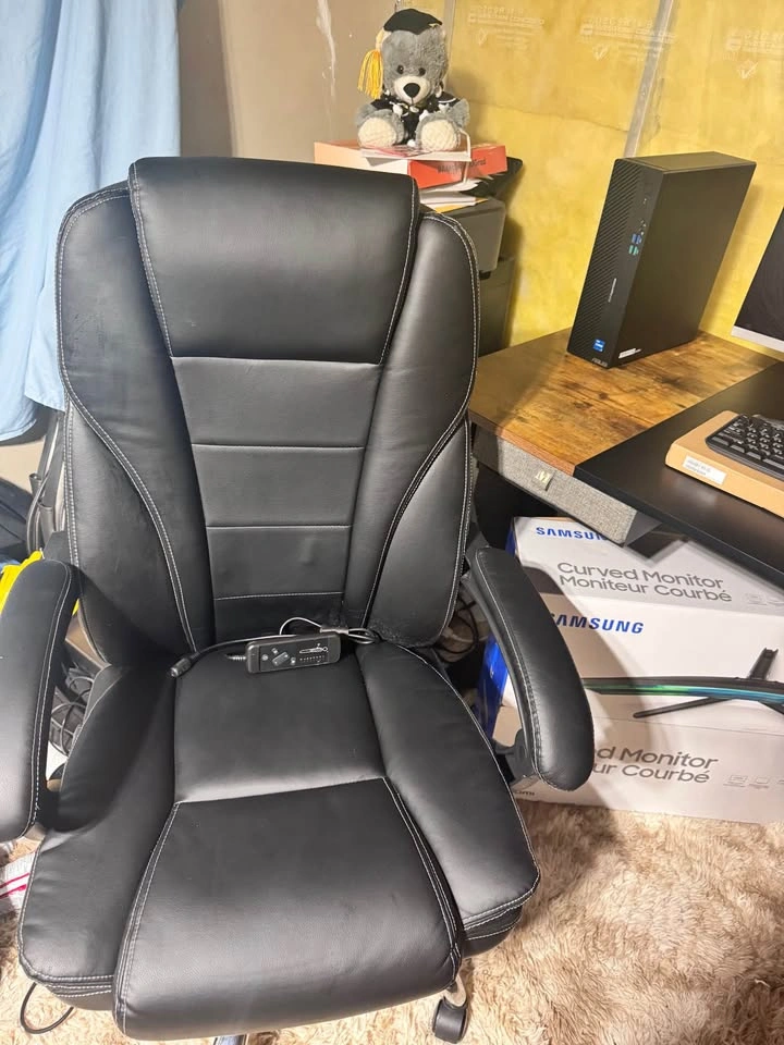 Massage Reclining Office Chair with Footrest - photo 2