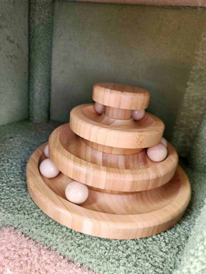 Wooden Cat Toy