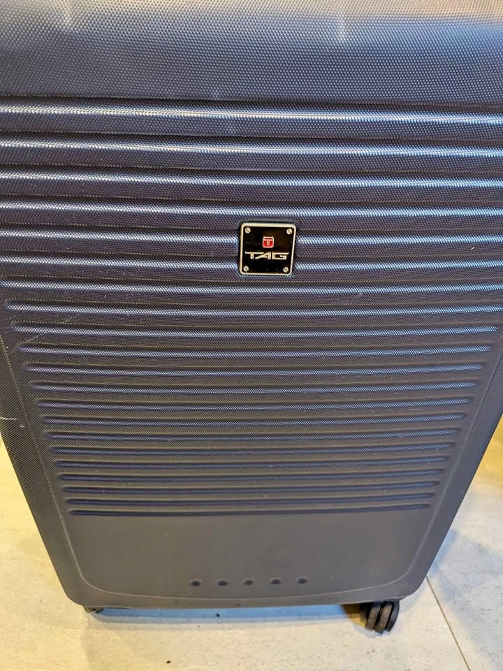 T TAG Blue Hard Shell Suitcase