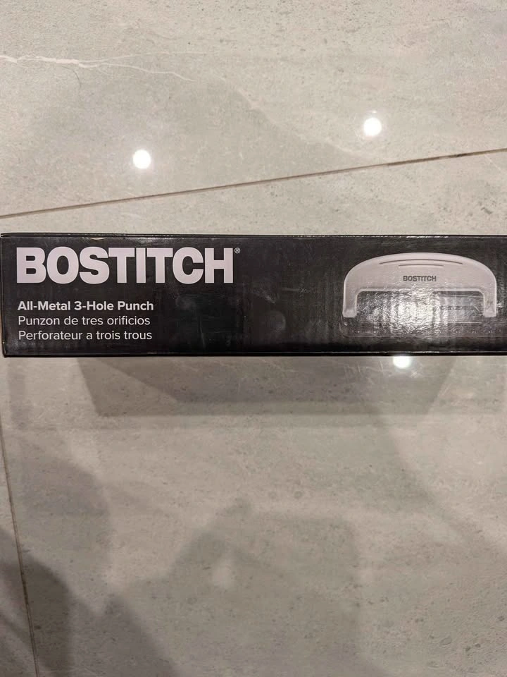 Bostitch All-Metal 3-Hole Punch 20 Sheet New - photo 2