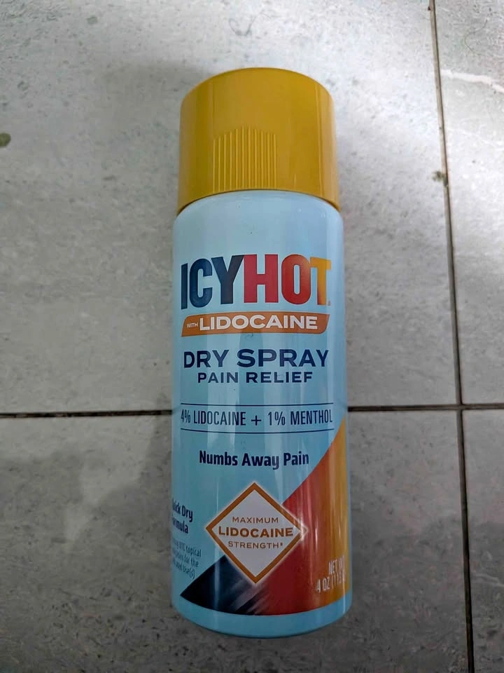 Icy Hot with Lidocaine Dry Spray Pain Relief, 4 oz