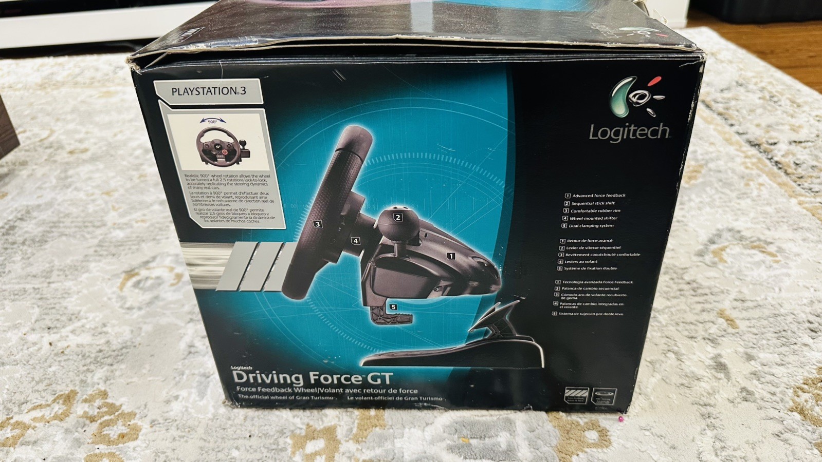 Logitech Driving Force GT Racing Wheel PS3 PC Open Box - photo 2