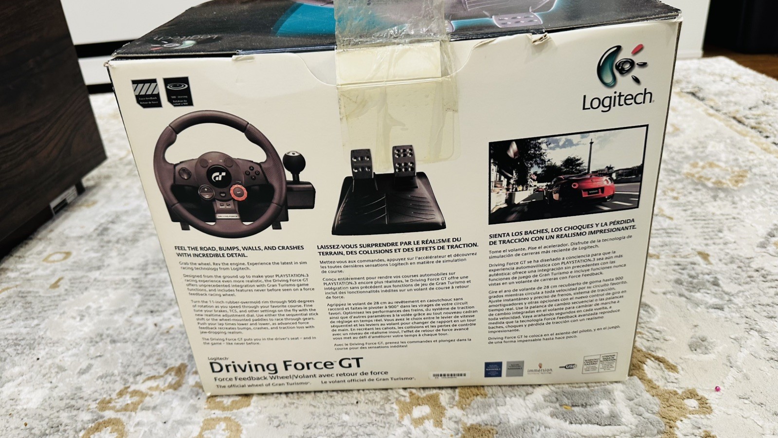 Logitech Driving Force GT Racing Wheel PS3 PC Open Box - photo 3