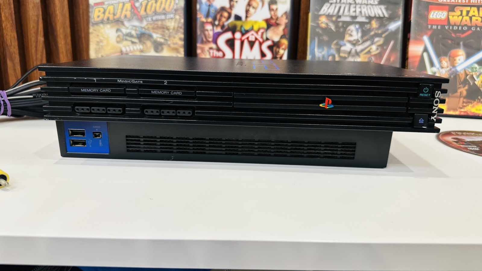 Sony PlayStation 2 PS2 Fat Console SCPH-39001 + 5 Games - photo 2
