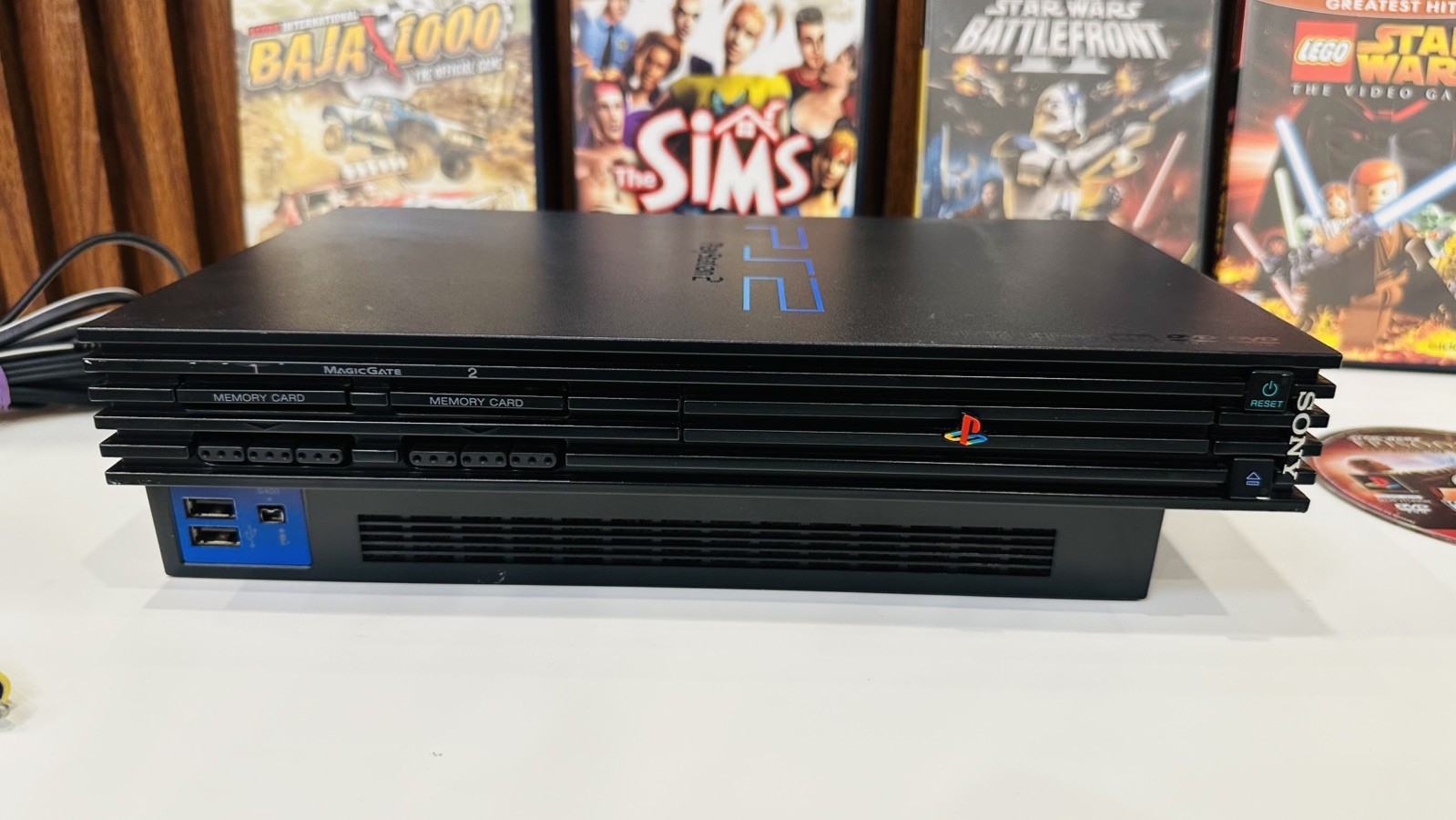 Sony PlayStation 2 PS2 Fat Console SCPH-39001 + 5 Games - photo 4