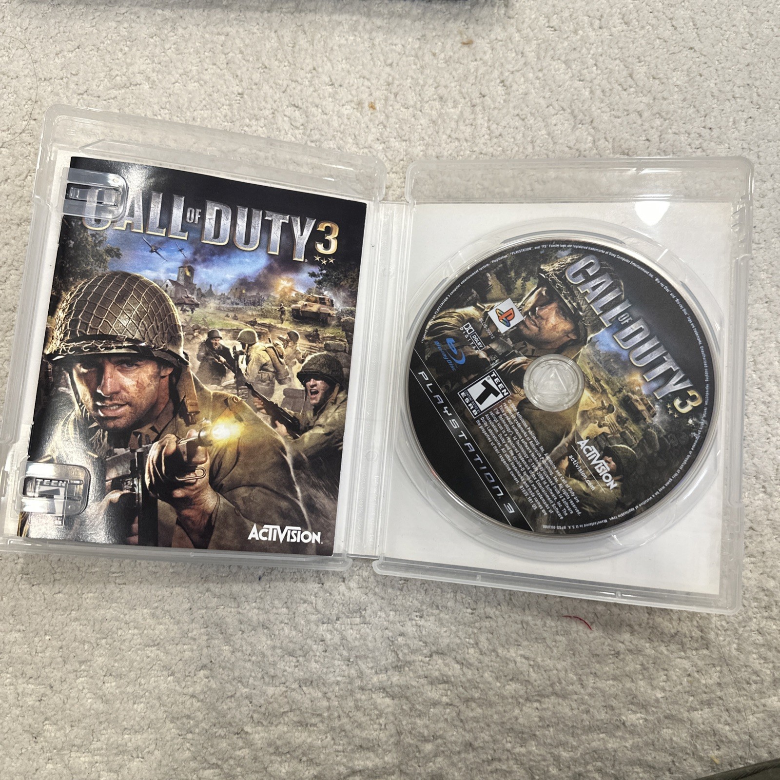 Call of Duty 3 PS3 (2006) CIB Complete In Box Tested - photo 3
