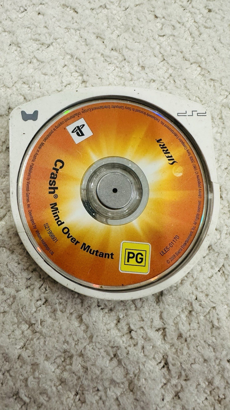 Crash Mind Over Mutant PSP (2008) Disc Only - Tested