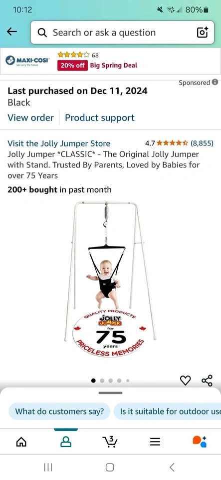 Classic jolly jumper