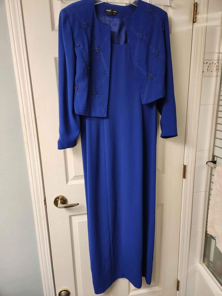 Long Sheath Dress with Beaded Bolero by Rimini