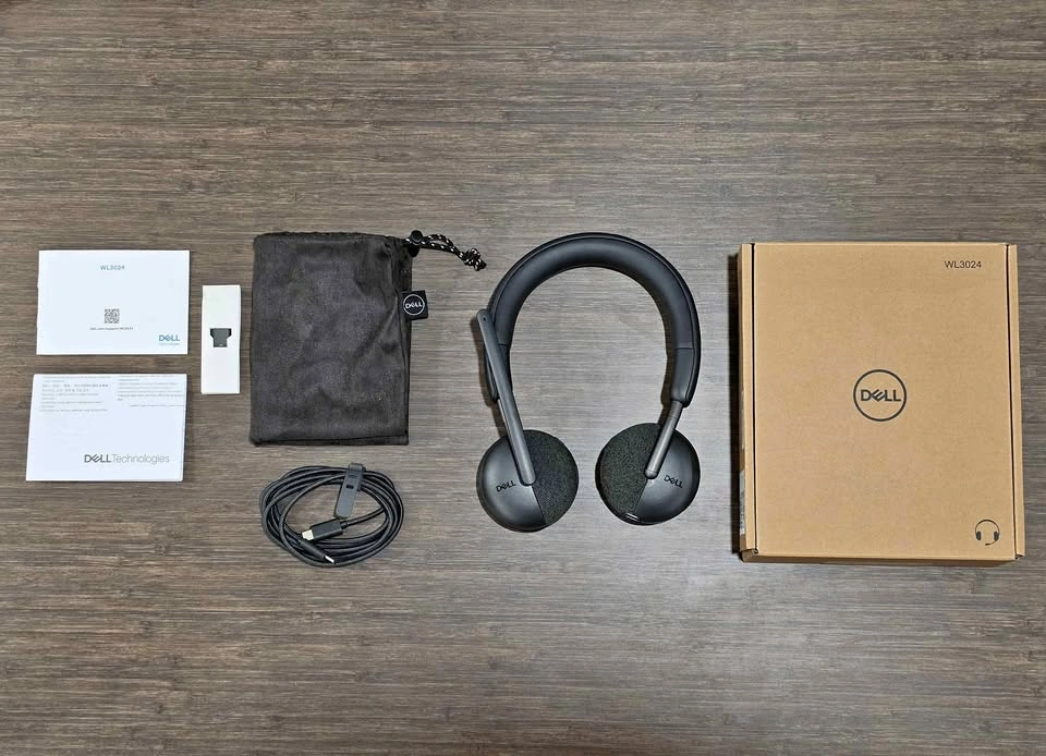 Dell Pro Wireless Headset (WL3024) with Mic – Like New Open Box