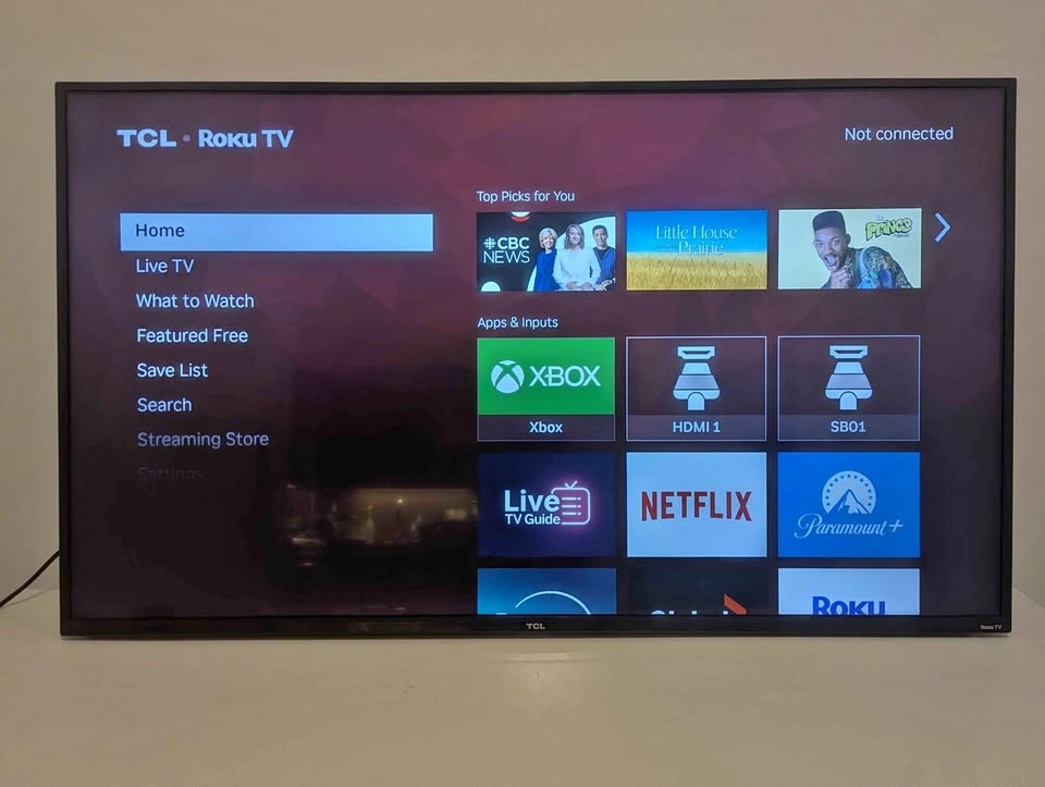55" TCL Roku TV