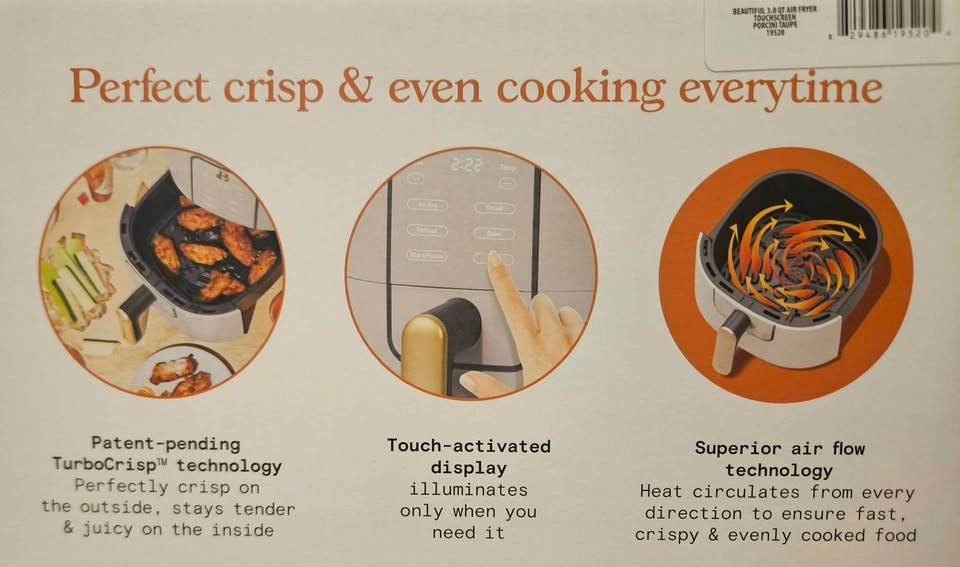 Beautiful 3qt Digital Air Fryer - photo 3