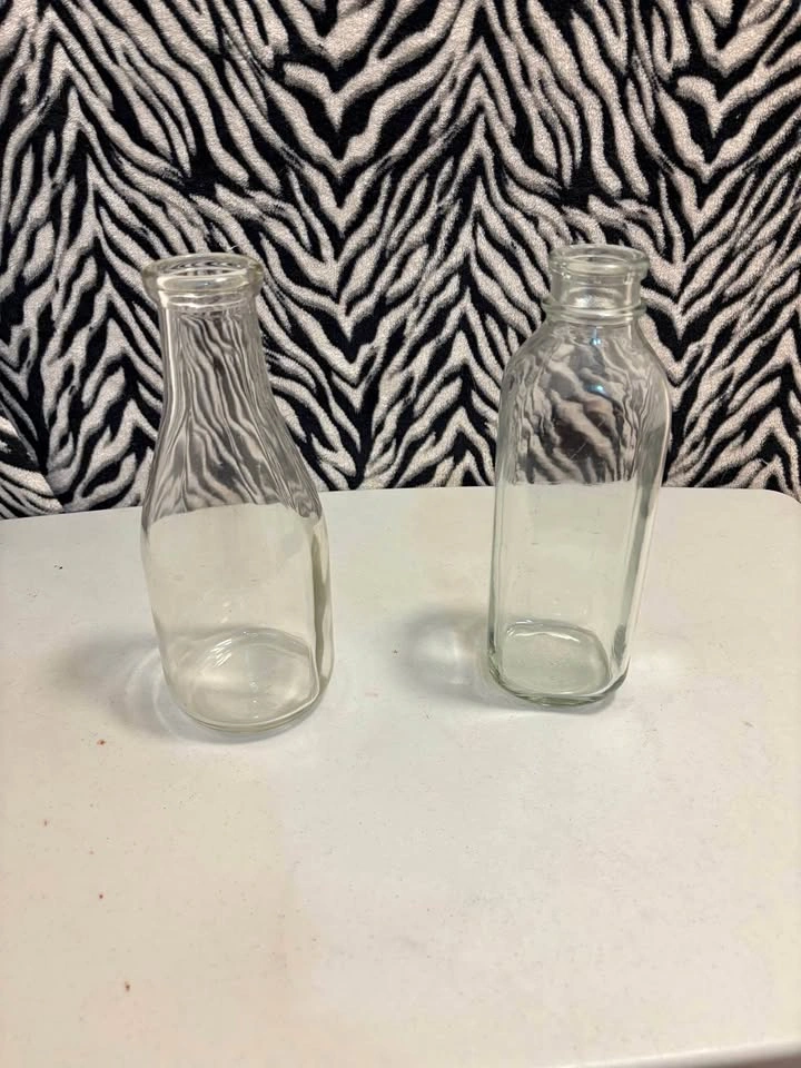 Vintage Milk Bottles $5