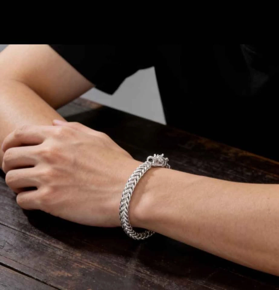 Men's and women's Double Dragon Head Bracelet - Collarbone Chain - photo 3