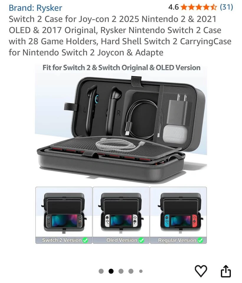 Switch 2 Case for Joy-con 2 2025 - photo 2