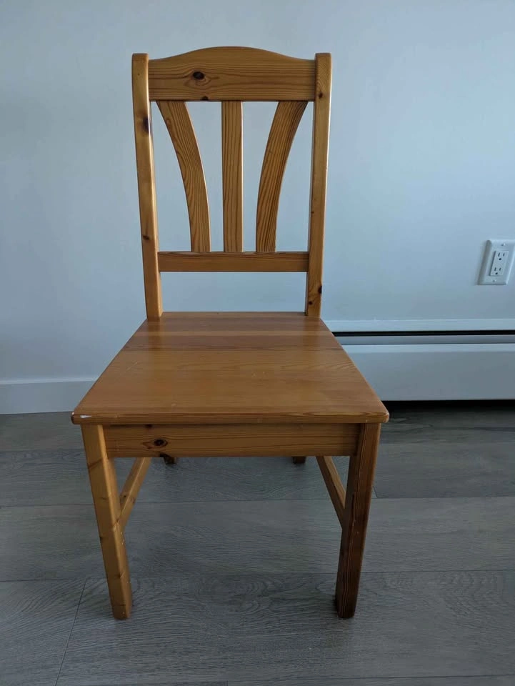 Real wood dining table and chairs - photo 2