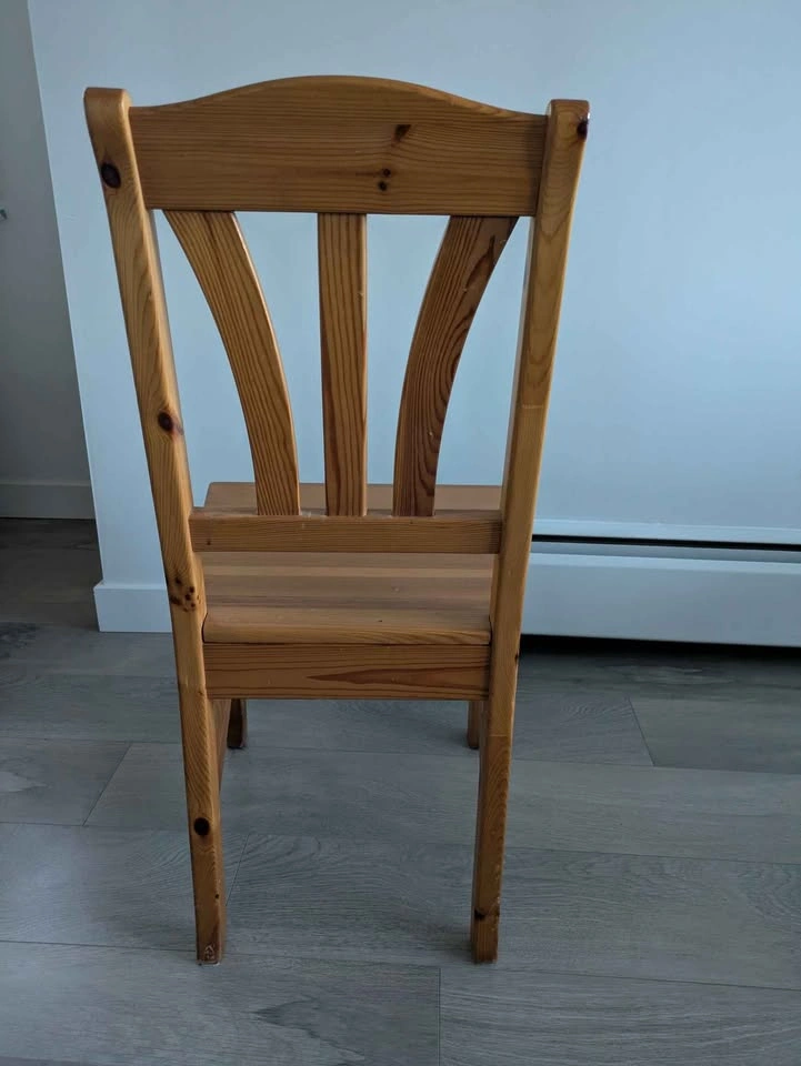 Real wood dining table and chairs - photo 3
