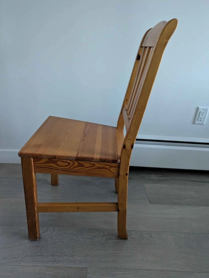 Real wood dining table and chairs - photo 4