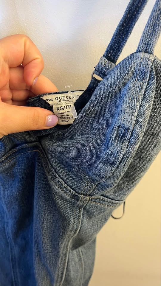 Guess Y2k Denim Strappy Dress - photo 2