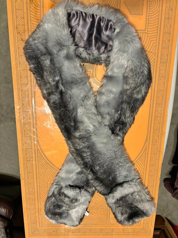 Calvin Klein Faux Fur Scarf $10