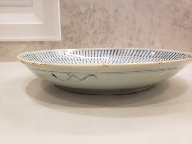 Antique Chinese Qing Dynasty Longevity Dish - photo 5