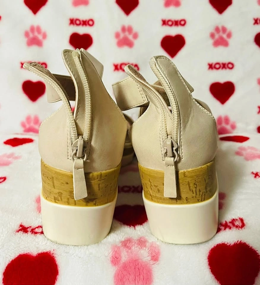 Beige summer shoes