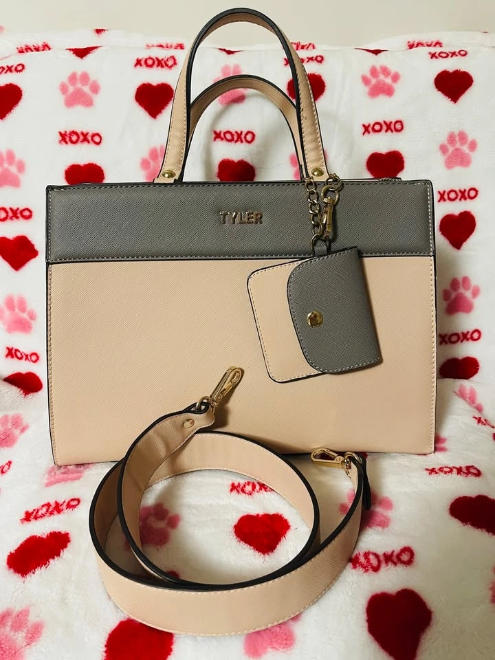 TAYLOR PURSE, nude and dark grey - photo 2