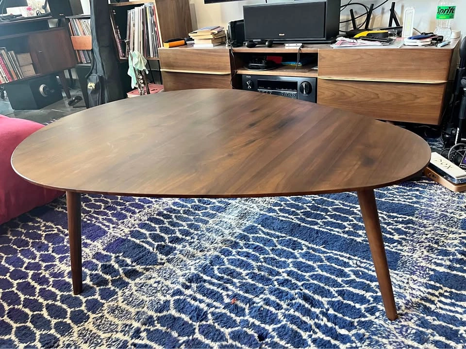 Article Amoeba 42.5" Coffee Table - Walnut
