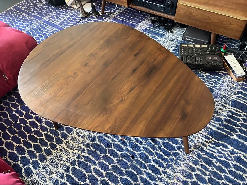 Article Amoeba 42.5" Coffee Table - Walnut - photo 2