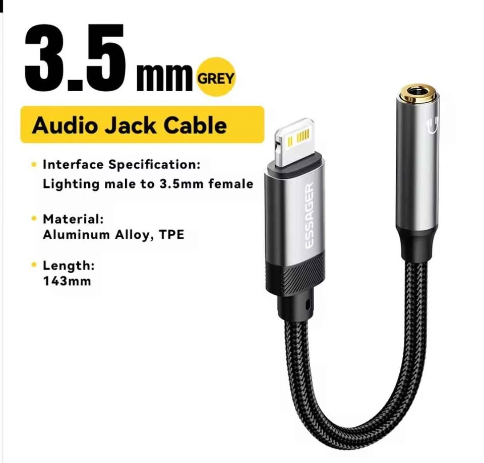 ESSAGER Lightning to 3.5mm Audio Adapter - photo 2