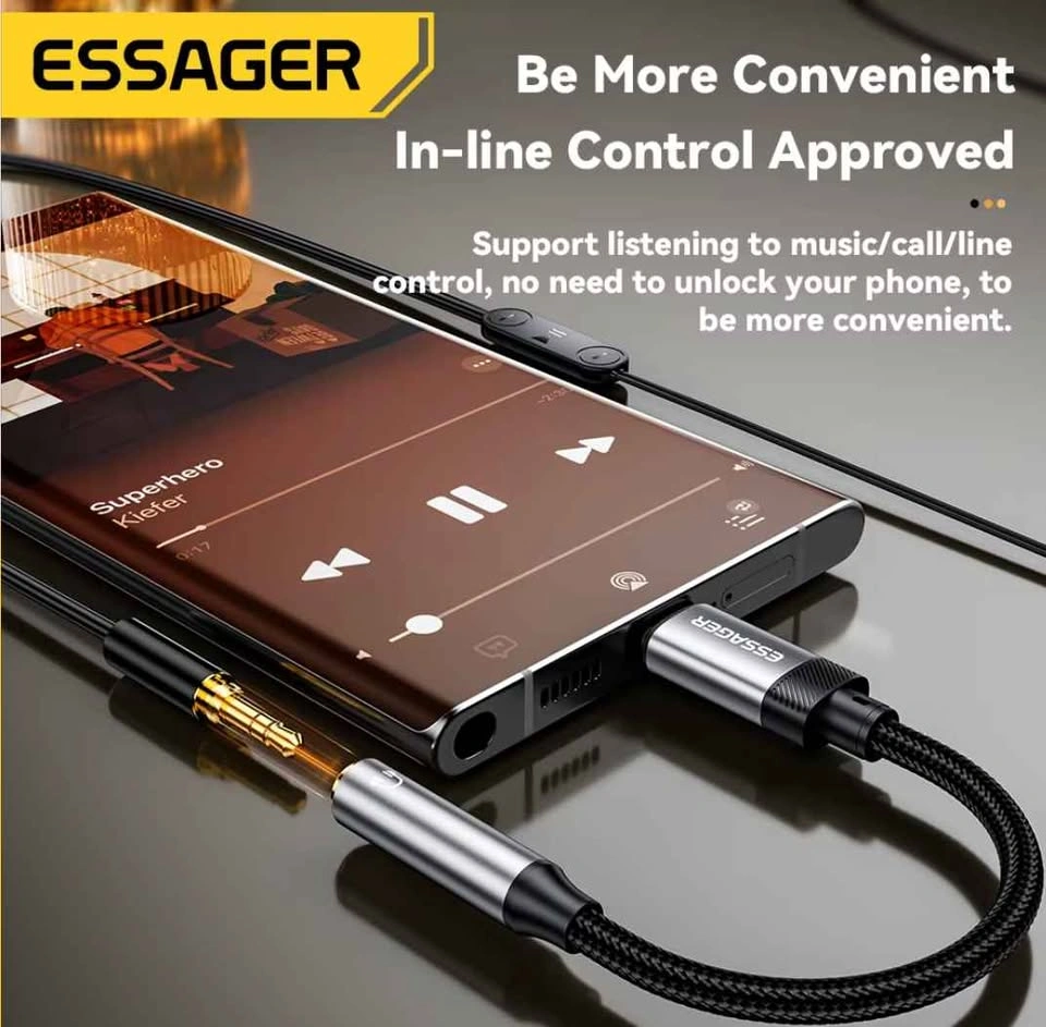 ESSAGER Lightning to 3.5mm Audio Adapter - photo 4