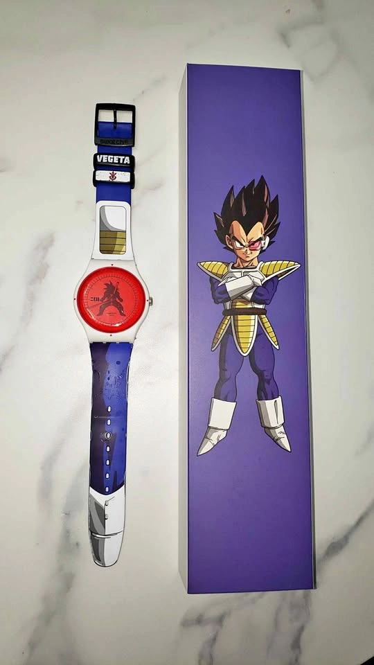 Swatch Dragon Ball Z Vegeta Watch (with box)