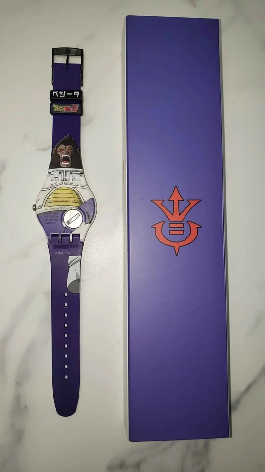 Swatch Dragon Ball Z Vegeta Watch (with box) - photo 3