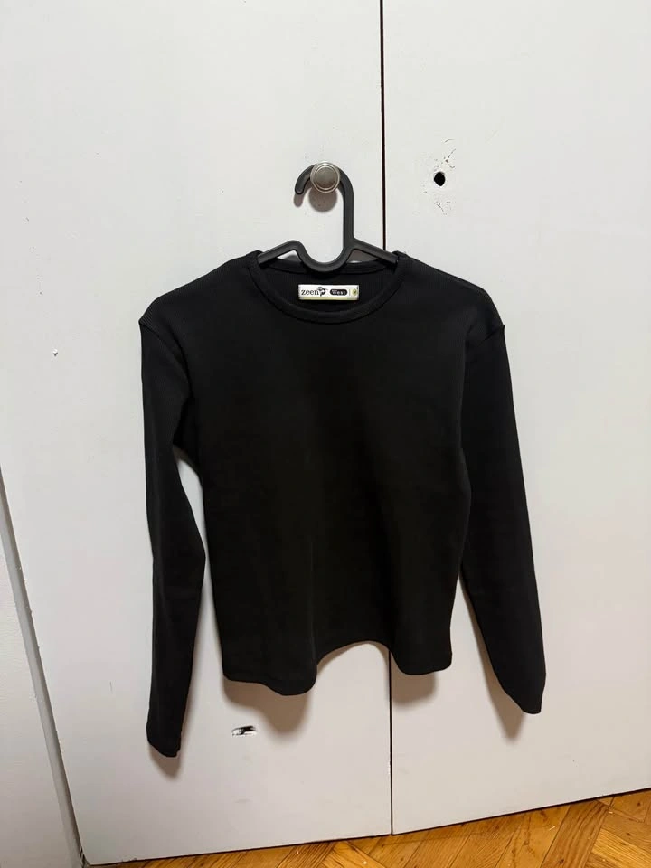 Black Ribbed Zeen top - photo 2