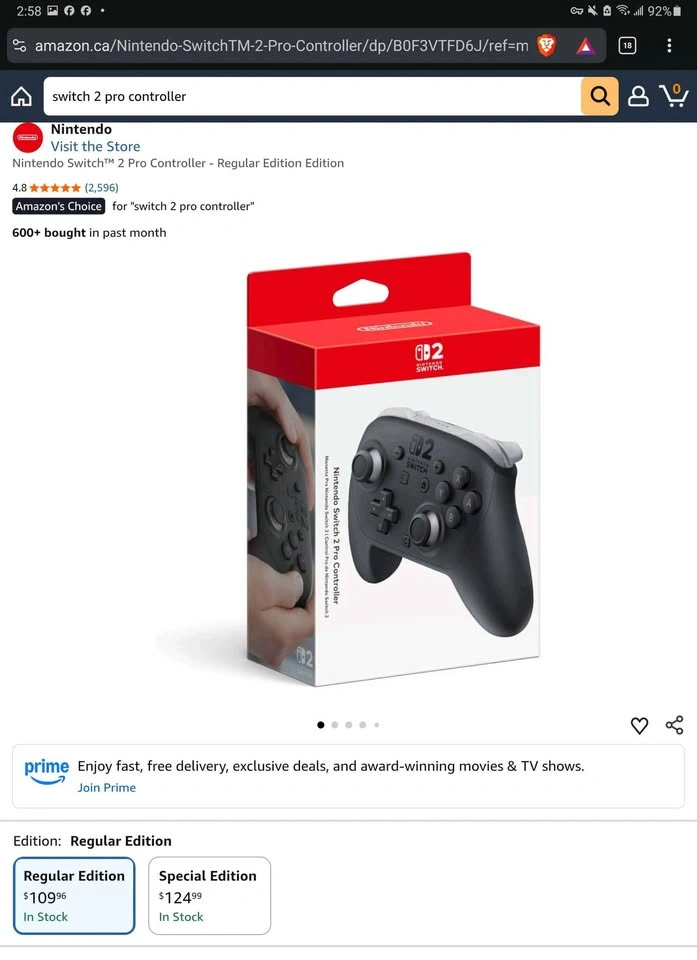 Nintendo Switch Pro Controller (New, Sealed) - photo 4