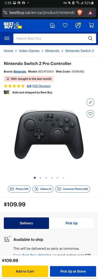 Nintendo Switch Pro Controller (New, Sealed) - photo 5