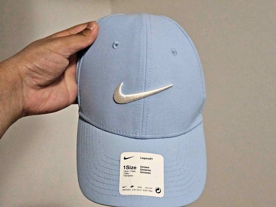 Nike Legacy91 Light Blue Hat with Black Brim Unisex One Size