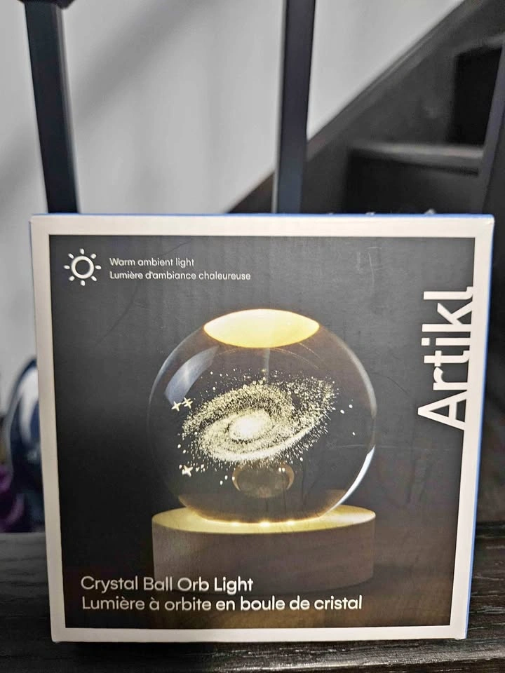 Artikl Crystal Ball Orb Light Galaxy Design Warm Light