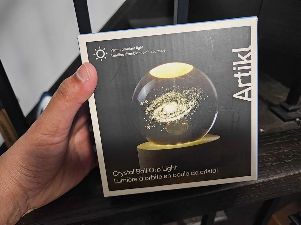 Artikl Crystal Ball Orb Light Galaxy Design Warm Light - photo 2