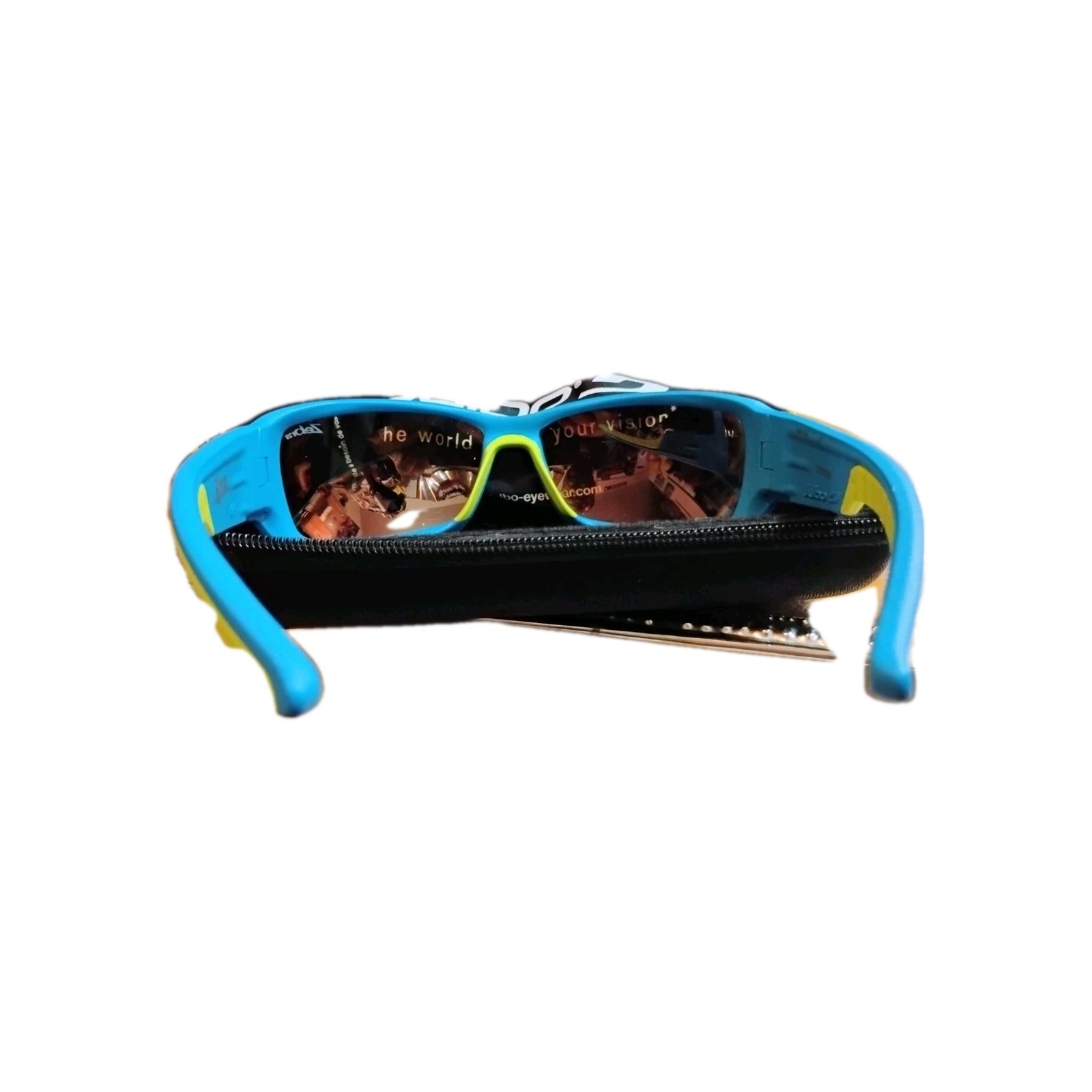 JULBO Luky Eyewear Kids Sunglasses Blue UV Gold Spectron Bag & C - photo 2