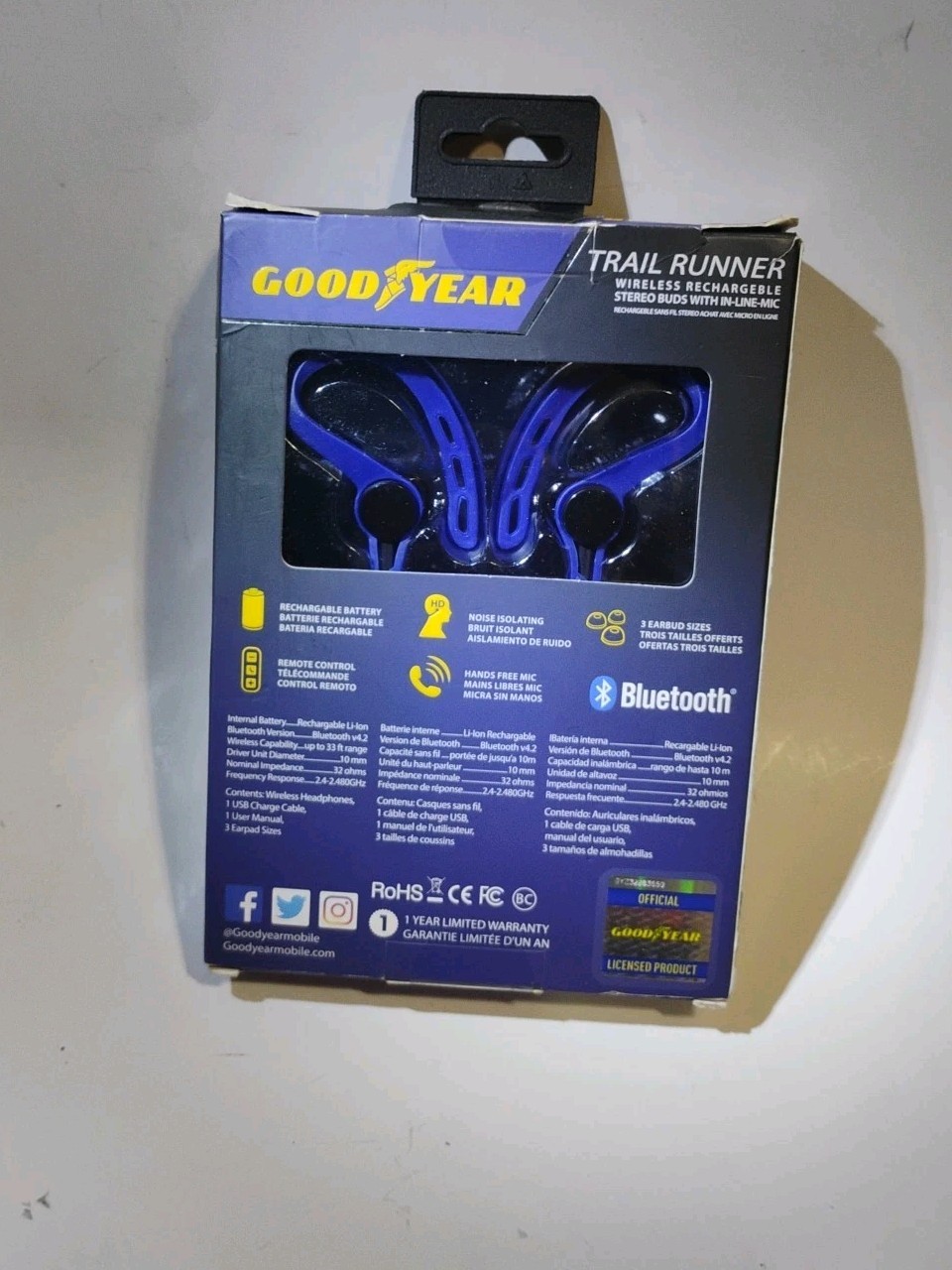 GOODYEAR Trail Runner Wireless BT Buds w/Remote - photo 5