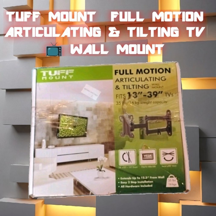 Tuff Mount Full Motion TV Wall Mount 13"-39"