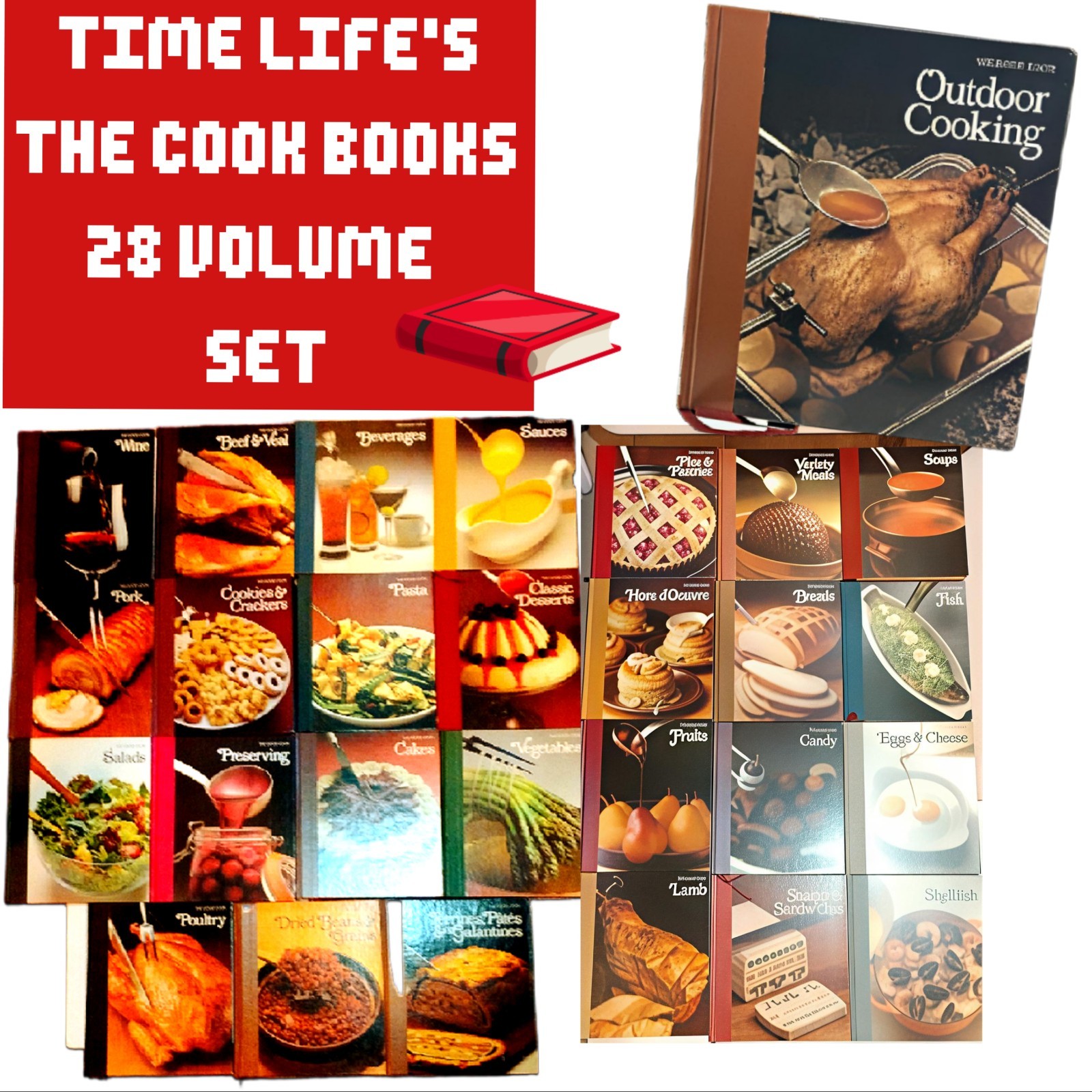 TIME LIFE The Good Cook Complete 28 Volume Hardcover Set - EXCEL