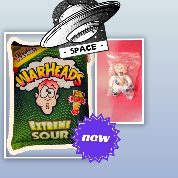 Warheads Pillow Plushy Grn Extreme Sour 🍏 12” X 9”➕ Wally Beanba - photo 2