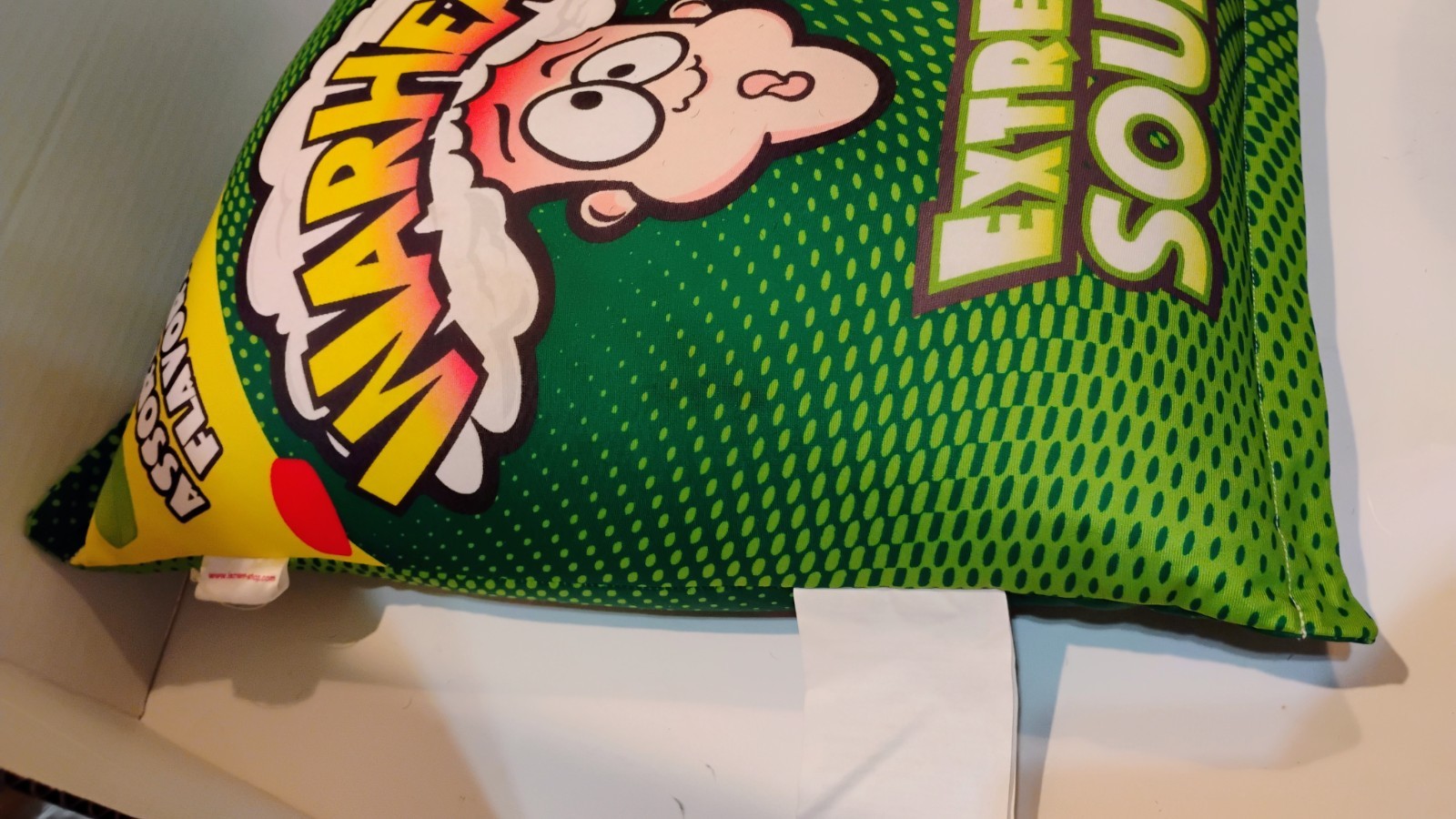 Warheads Pillow Plushy Grn Extreme Sour 🍏 12” X 9”➕ Wally Beanba - photo 5