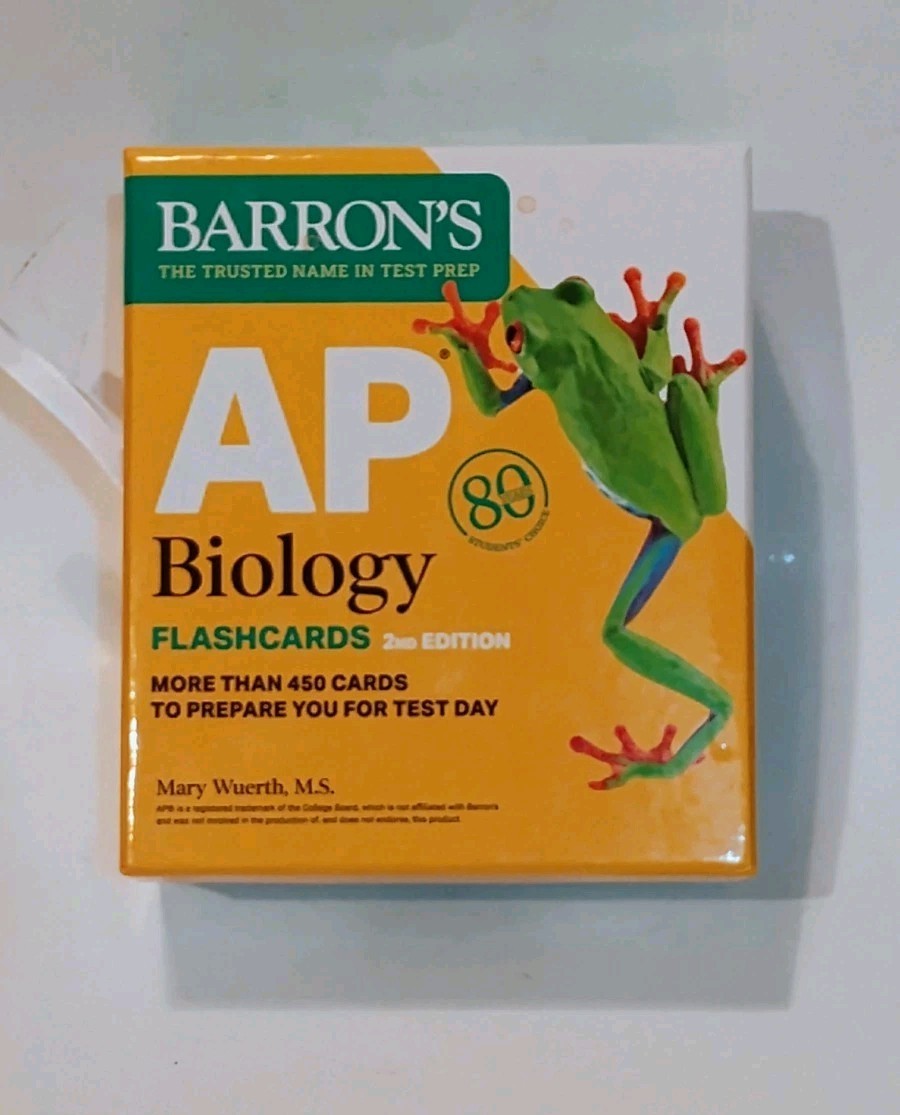 BARRON'S AP BIOLOGY Flashcards 2nd Edition - 450+ Cards