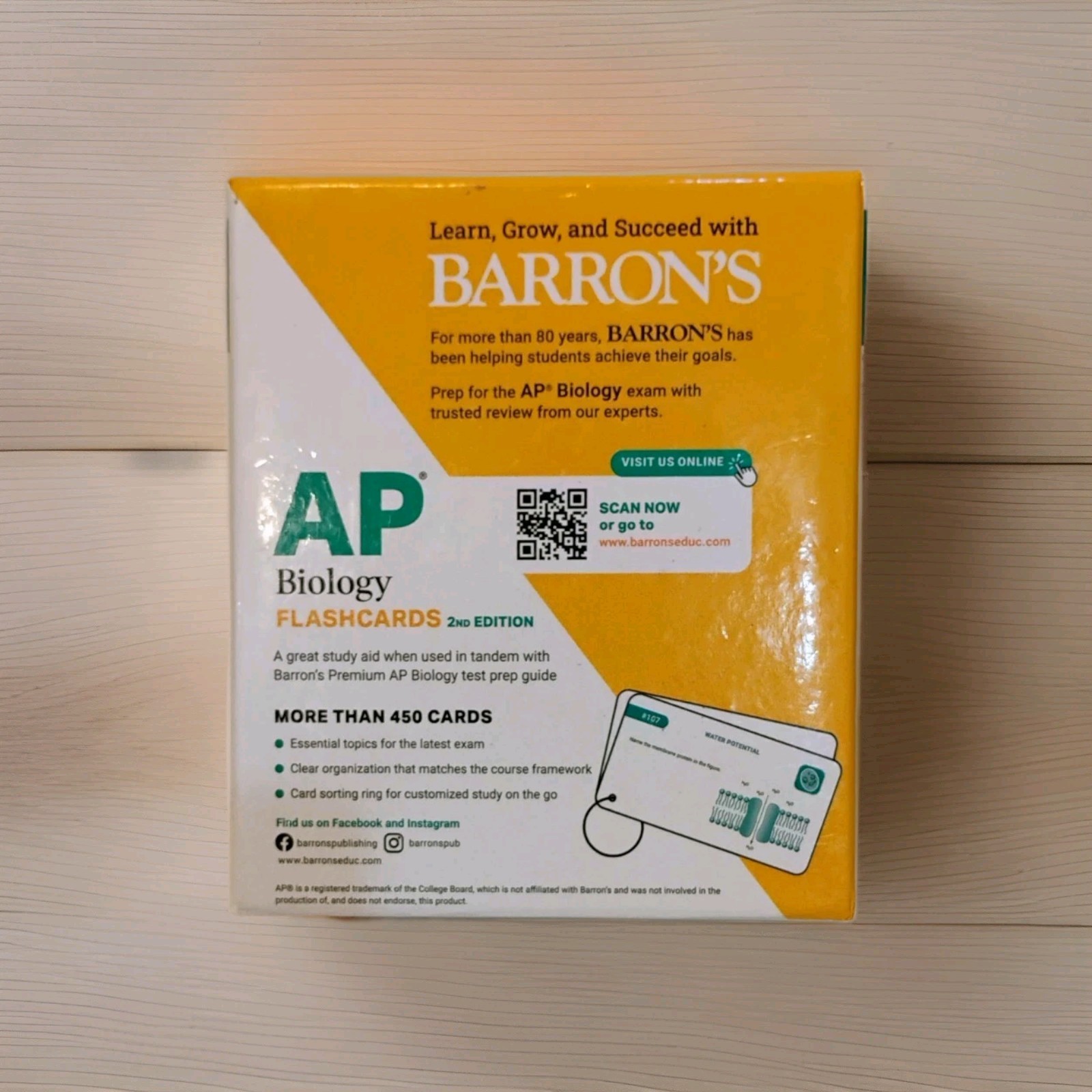 BARRON'S AP BIOLOGY Flashcards 2nd Edition - 450+ Cards - photo 5