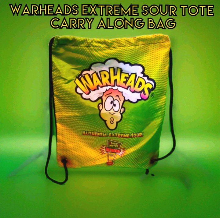 Warheads Extreme Sour Tote Bag - Wally Warhead - Rare